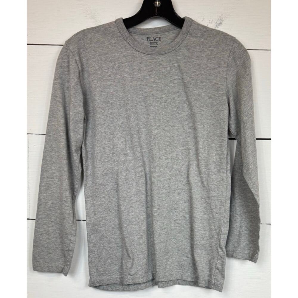 The Children's Place Gray Long Sleeve T-shirt Boy's Extra Large 14